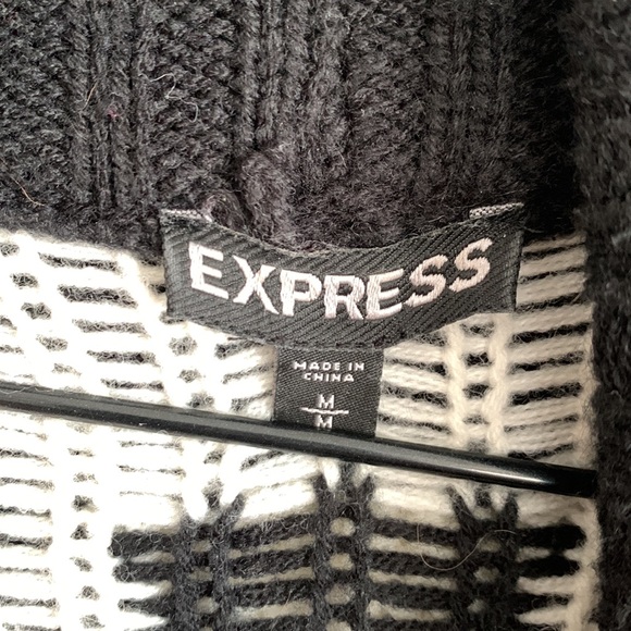 Express black and white sweater - Picture 3 of 4